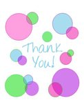 Thank You Circle (bright colors; 1 design)