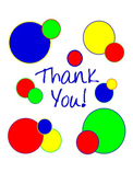Thank You Circle (primary color; 1 design)